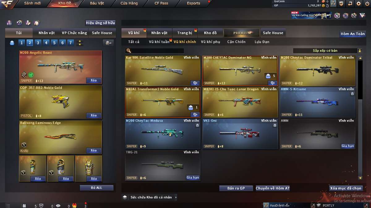 shop acc cf uy tin gia re